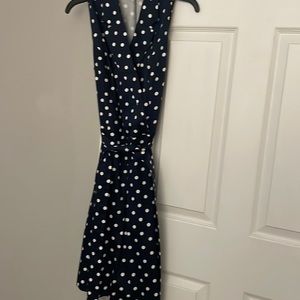 Chaps polka dot dress with belt attached.  Only worn twice.